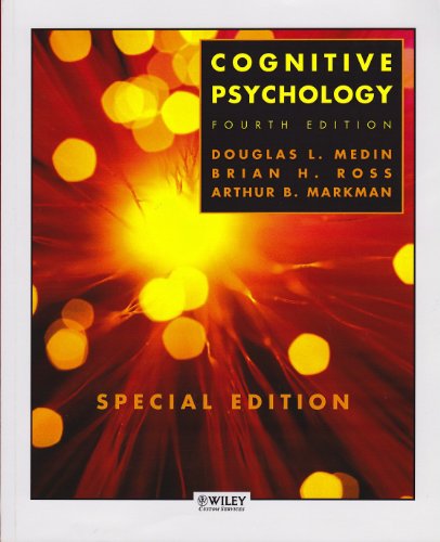 Beispielbild fr Cognitive Psychology Special Edition zum Verkauf von BooksRun