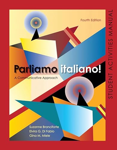 Beispielbild fr Parliamo italiano 4th Edition Activities Manual: Activities Manual and Lab Audio zum Verkauf von Book Deals