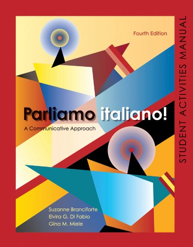 Imagen de archivo de Parliamo italiano 4th Edition Activities Manual: Activities Manual and Lab Audio a la venta por Read&Dream