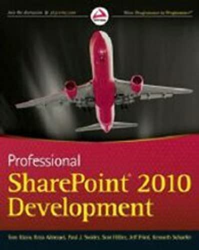 Beispielbild fr Professional SharePoint 2010 Development zum Verkauf von Ammareal