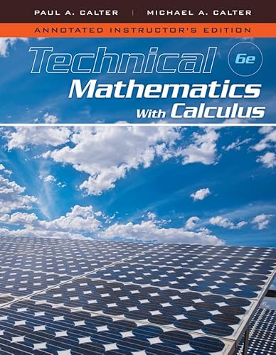 Stock image for Technical Mathematics with Calculus, Annotated Instructor*s Edition for sale by Mispah books