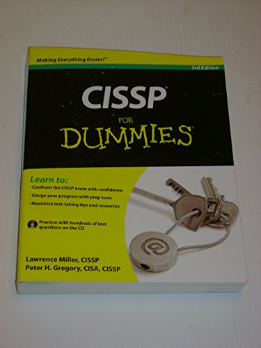 Beispielbild fr CISSP For Dummies zum Verkauf von Wonder Book