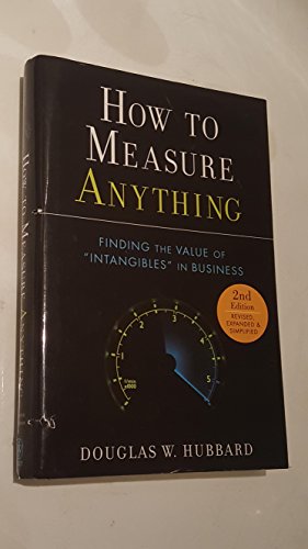 Beispielbild fr How to Measure Anything: Finding the Value of Intangibles in Business zum Verkauf von Wonder Book