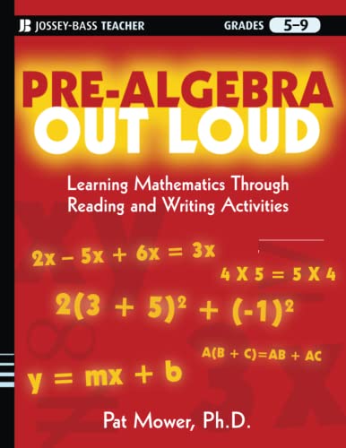 9780470539491: Pre-Algebra Out Loud: Learning Mathematics Through Reading and Writing Activities