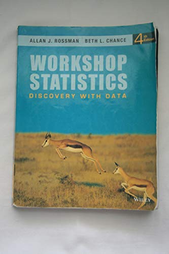 Imagen de archivo de Workshop Statistics: Discovery with Data a la venta por SecondSale