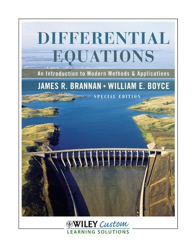9780470551035: Differential Equations: An Introduction to Modern Methods & Applications