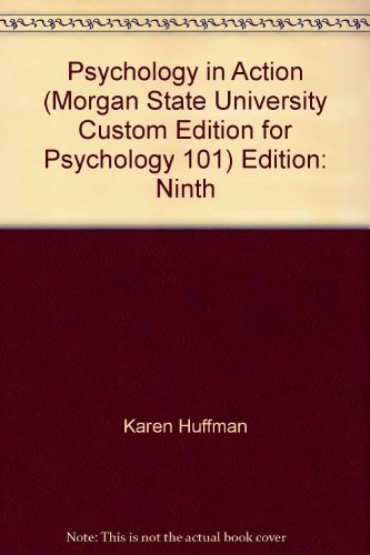 Stock image for Psychology in Action (Morgan State University Custom Edition for Psychology 101) for sale by BookHolders