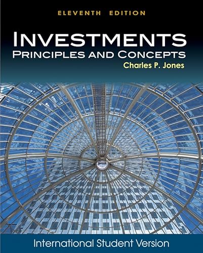 Imagen de archivo de Investments: Principles and Concepts a la venta por Bahamut Media