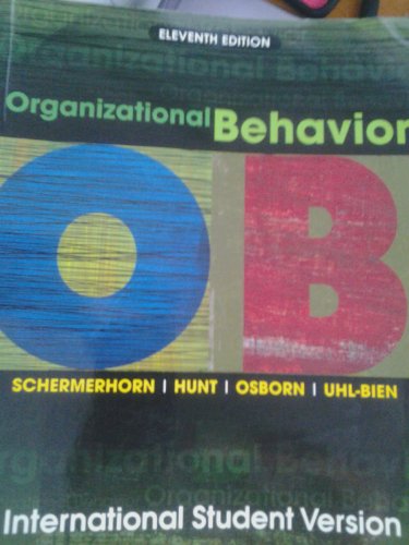 Beispielbild fr Organizational Behavior zum Verkauf von Better World Books