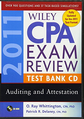 Wiley CPA Exam Review 2011 Test Bank CD , Auditing and Attestation (9780470554296) by Delaney, Patrick R.; Whittington, O. Ray