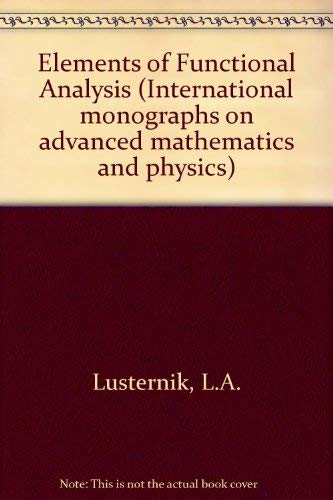 Elements of Functional Analysis