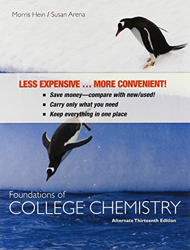 Foundations of College Chemistry (9780470556542) by Hein, Morris; Arena, Susan