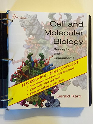 Stock image for Cell and Molecular Biology: Concepts and Experiments for sale by HPB-Red