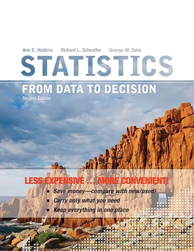 9780470559949: Statistics: From Data To Decision