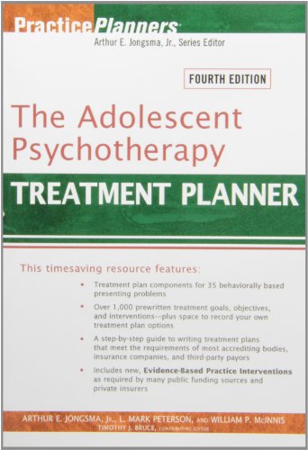 The Adolescent Psychotherapy Treatment Planner 4th Edition with Child Psychotherapy Treatment Planner Set (9780470562062) by Jongsma Jr., Arthur E.