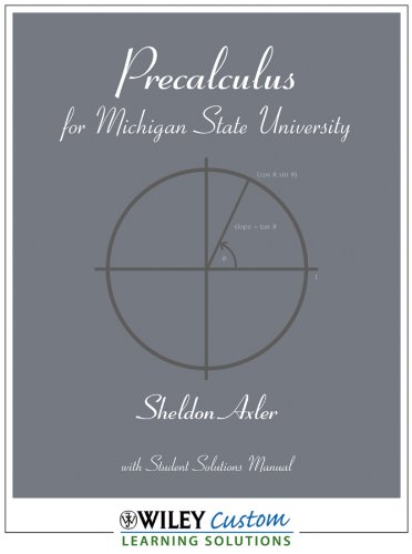 Beispielbild fr Precalculus for Michigan State University with Student Solutions Manual zum Verkauf von ThriftBooks-Dallas