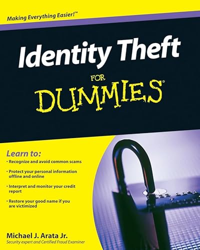 Beispielbild fr Identity Theft for Dummies zum Verkauf von Better World Books