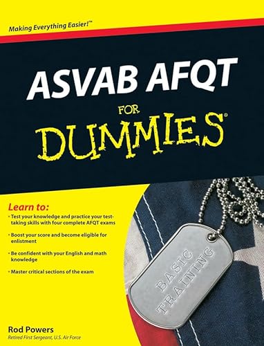 Stock image for ASVAB AFQT for Dummies for sale by Better World Books