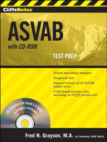 Stock image for CliffsNotes ASVAB with CD-ROM (Cliffstestprep Asvab) for sale by Bookmonger.Ltd