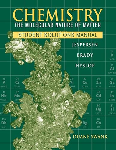 Imagen de archivo de Chemistry : The Molecular Nature of Matter a la venta por Better World Books