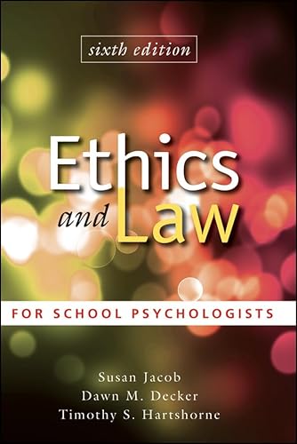 Stock image for Ethics and Law for School Psychologists for sale by SecondSale