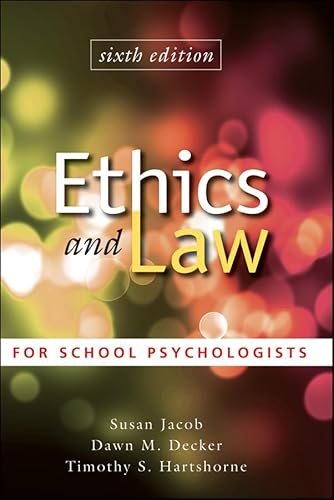 Stock image for Ethics and Law for School Psychologists for sale by BookHolders