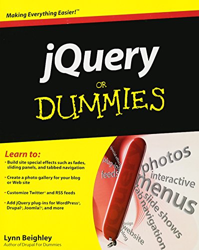 Imagen de archivo de JQuery for Dummies a la venta por Better World Books