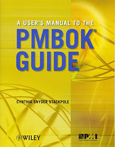 Imagen de archivo de A User's Manual to the PMBOK Guide a la venta por ThriftBooks-Atlanta