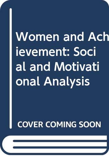 9780470590256: Women and Achievement: Social and Motivational Analysis