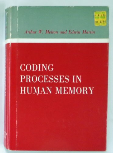 Stock image for Coding processes in human memory (The Experimental psychology series) for sale by Hawking Books