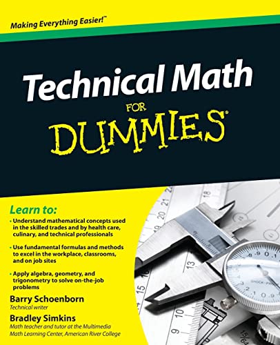 Stock image for Technical Math for Dummies for sale by Blackwell's