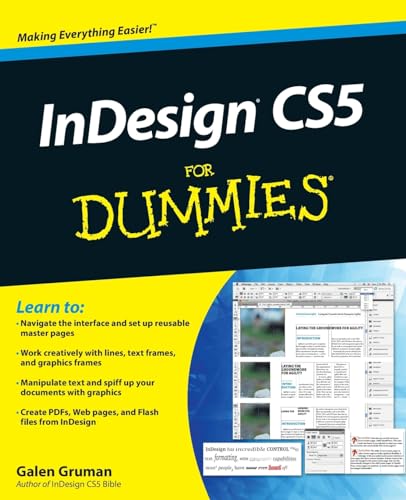 Imagen de archivo de InDesign CS5 for Dummies a la venta por Better World Books: West