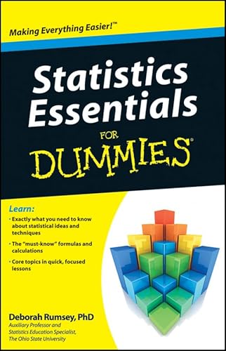 Imagen de archivo de Statistics Essentials for Dummies a la venta por Better World Books