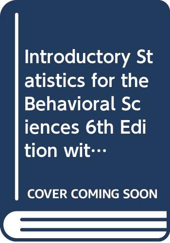 9780470622131: Introductory Statistics for the Behavioral Sciences 6th Ed + Spss Student Version 18.0