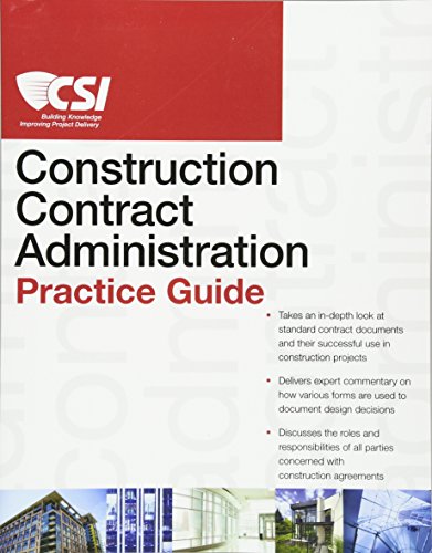Imagen de archivo de The CSI Construction Contract AdminisConstruction Specifications Inst a la venta por Iridium_Books