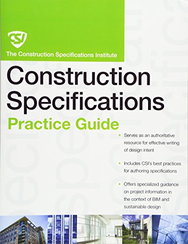 Imagen de archivo de The CSI Construction Specifications Practice Guide a la venta por SecondSale