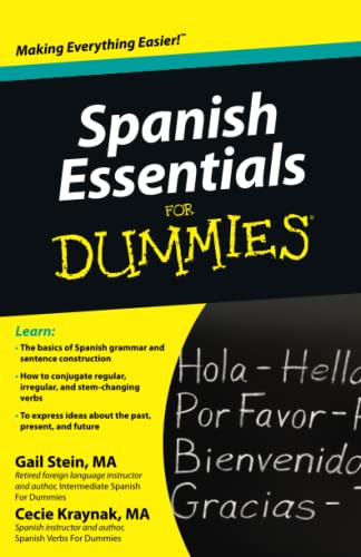 Imagen de archivo de Spanish Essentials for Dummies a la venta por TextbookRush