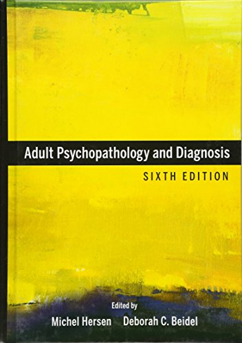 Beispielbild fr Adult Psychopathology and Diagnosis zum Verkauf von Books From California