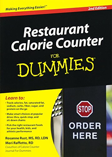Imagen de archivo de Restaurant Calorie Counter for Dummies a la venta por ThriftBooks-Dallas