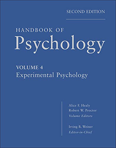 Handbook of Psychology, Experimental Psychology (9780470649930) by Weiner, Irving B.; Healy, Alice F.; Proctor, Robert W.