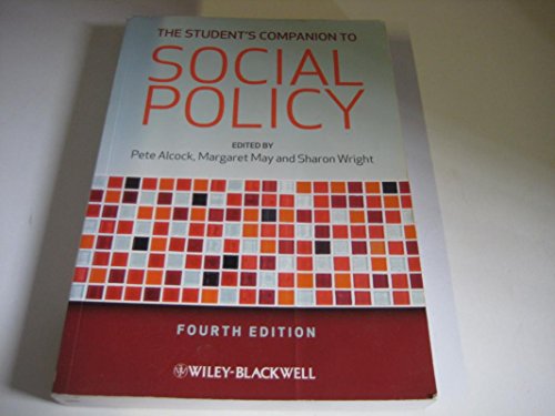 Beispielbild fr The Student's Companion to Social Policy zum Verkauf von AwesomeBooks