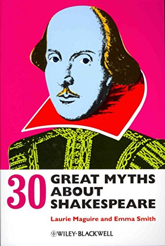 Beispielbild fr 30 Great Myths About Shakespeare zum Verkauf von Blackwell's