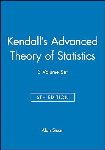 9780470669549: Kendall's Advanced Theory of Statistics, Set (Kendall's Advanced Theory of Statistics, 3 Volumes)