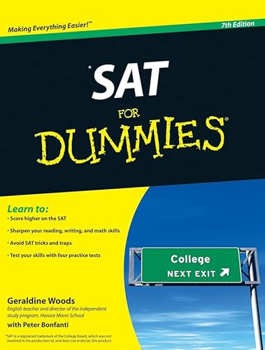 Imagen de archivo de SAT For Dummies a la venta por Goodbookscafe