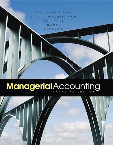 Beispielbild fr Managerial Accounting zum Verkauf von Zoom Books Company