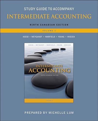 Imagen de archivo de Study Guide to accompany Intermediate Accounting, Volume 2 a la venta por Books Unplugged