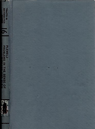 9780470691250: Problems in the Sense of Riemann and Klein: Interscience Tracts in Pure and Applied Mathematics Number 16