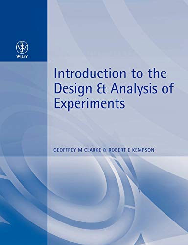 Beispielbild fr Introduction to the Design and Analysis of Experiments zum Verkauf von Blackwell's
