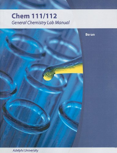 9780470731642: Chem 111/112: General Chemistry Lab Manual (Wiley Custom Select)