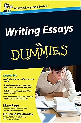 Beispielbild fr Writing Essays for Dummies, UK Edition zum Verkauf von Better World Books